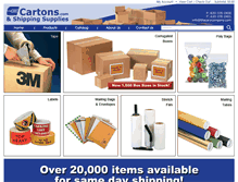 Tablet Screenshot of carycartons.com